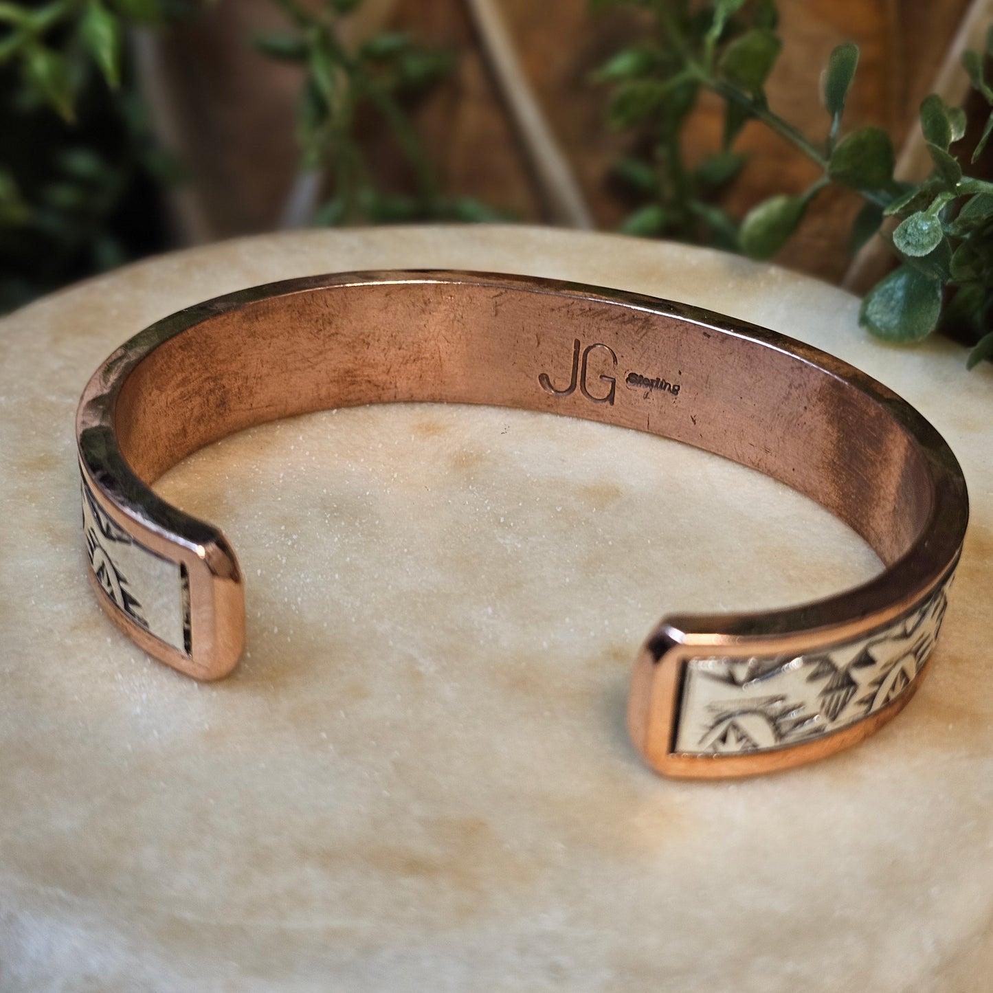 Sterling Silver Bracelet w/ Copper - Various Styles