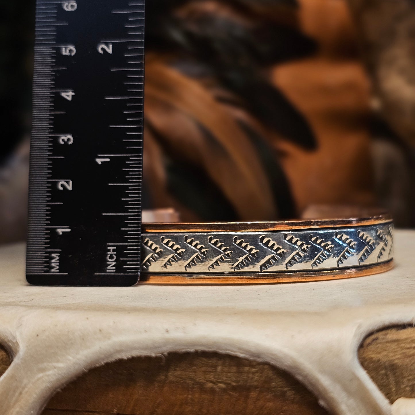 Sterling Silver Bracelet w/ Copper - Various Styles