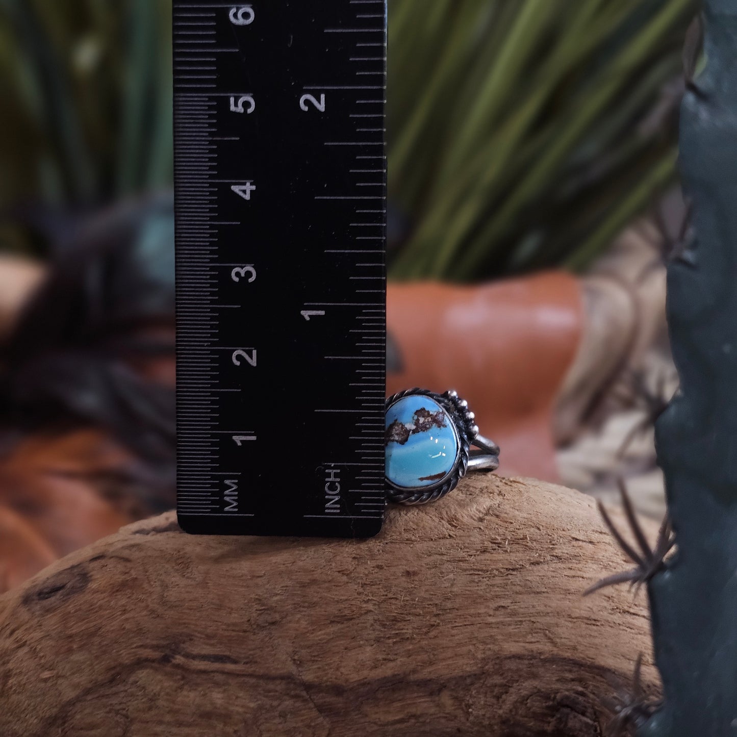 Golden Hills Turquoise Ring - Size 7.5
