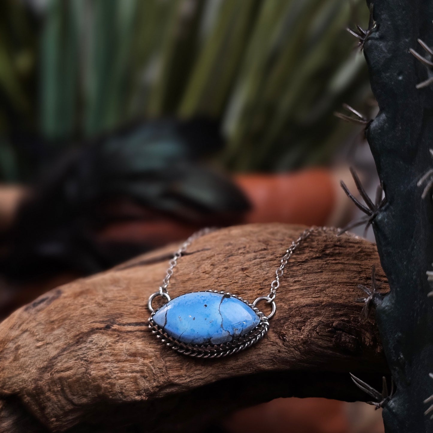 Golden Hills Turquoise Bar Necklace