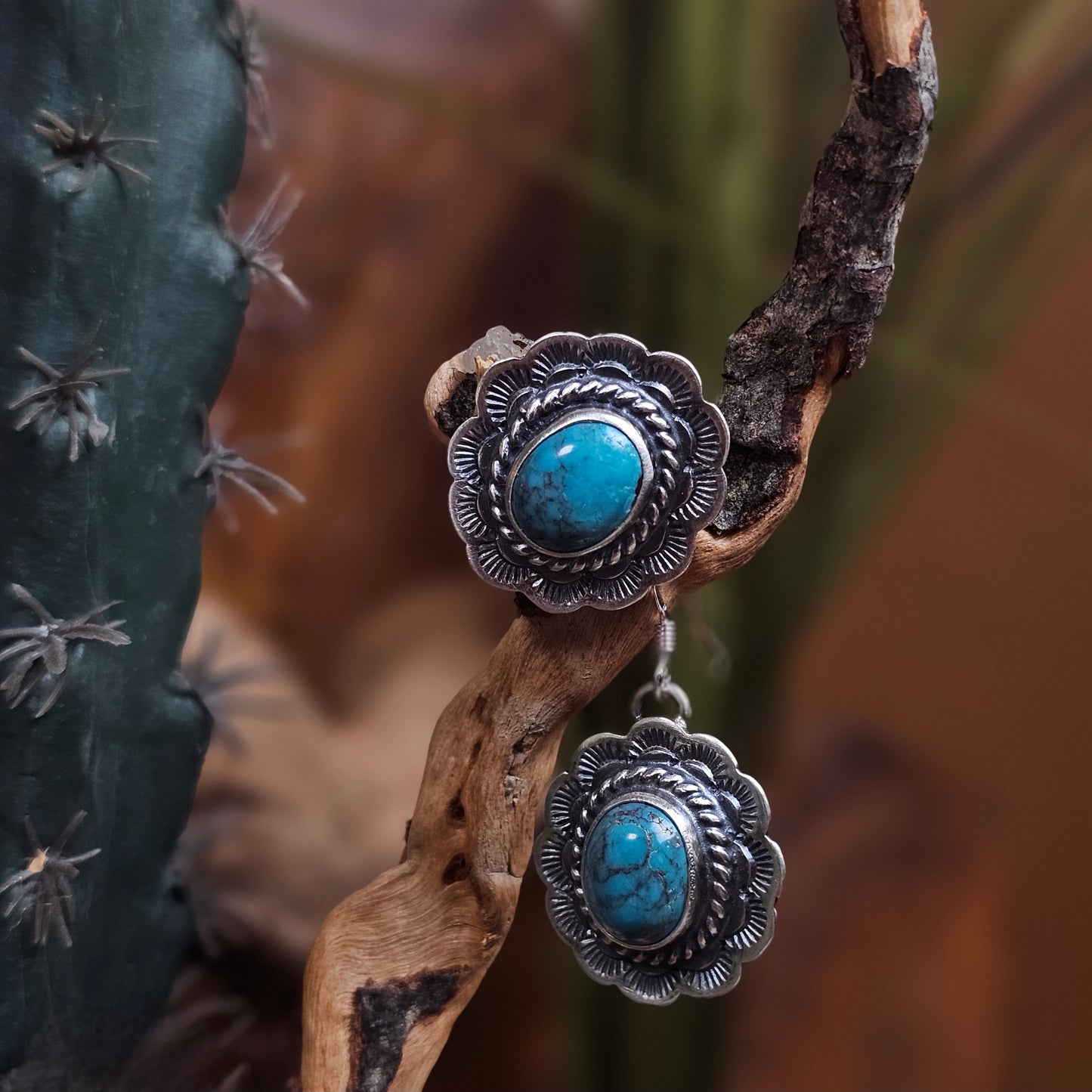 Kingman Turquoise Earrings - Various Styles