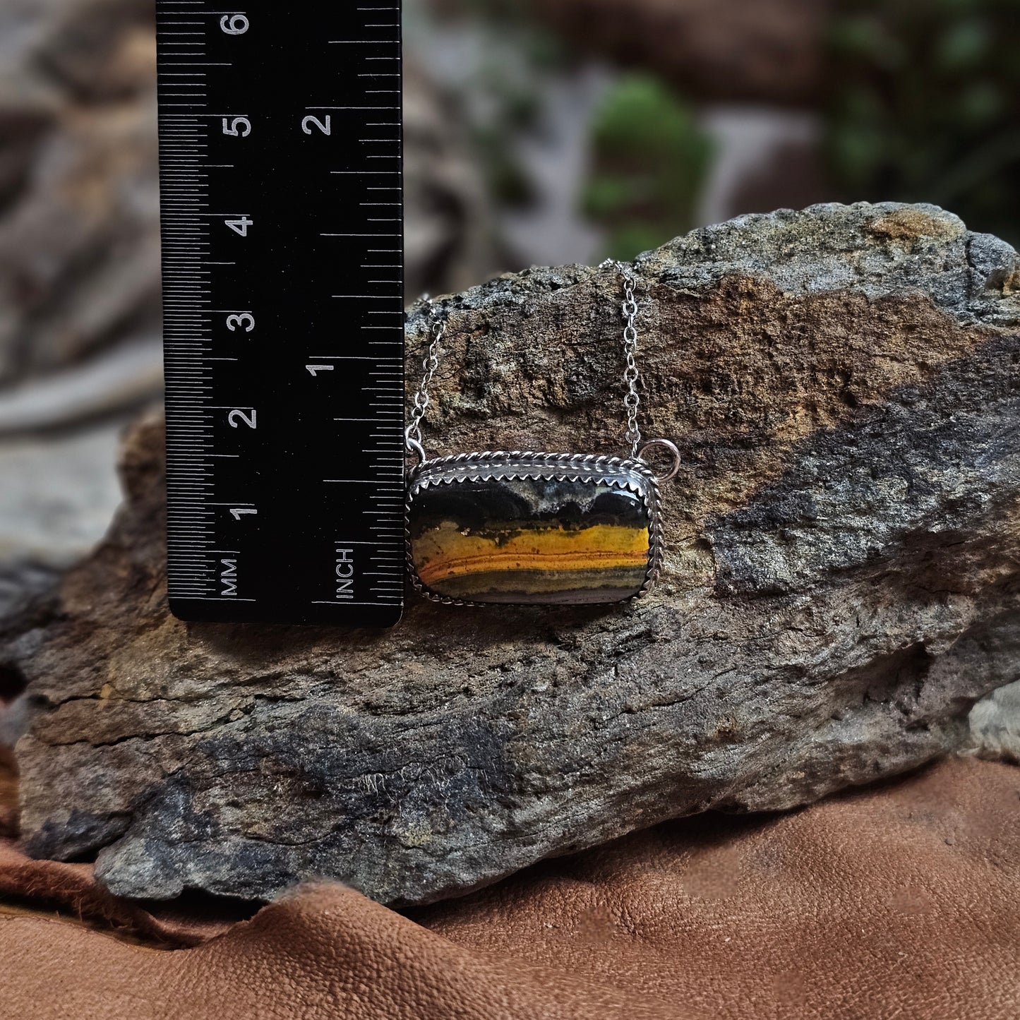 Bumble Bee Jasper Necklace