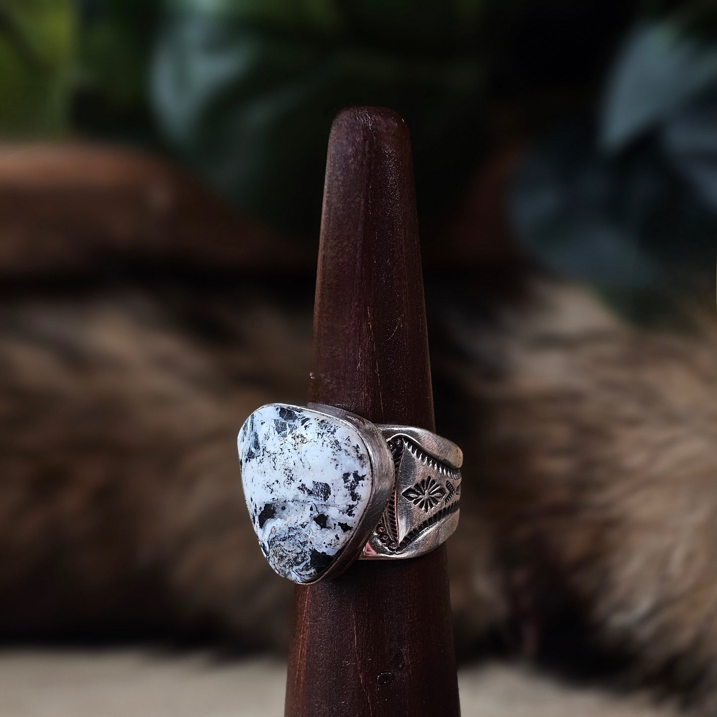 White Buffalo Ring - Size 10