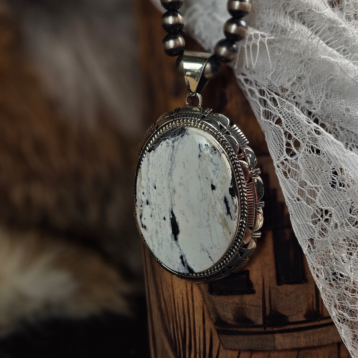 White Buffalo Necklace