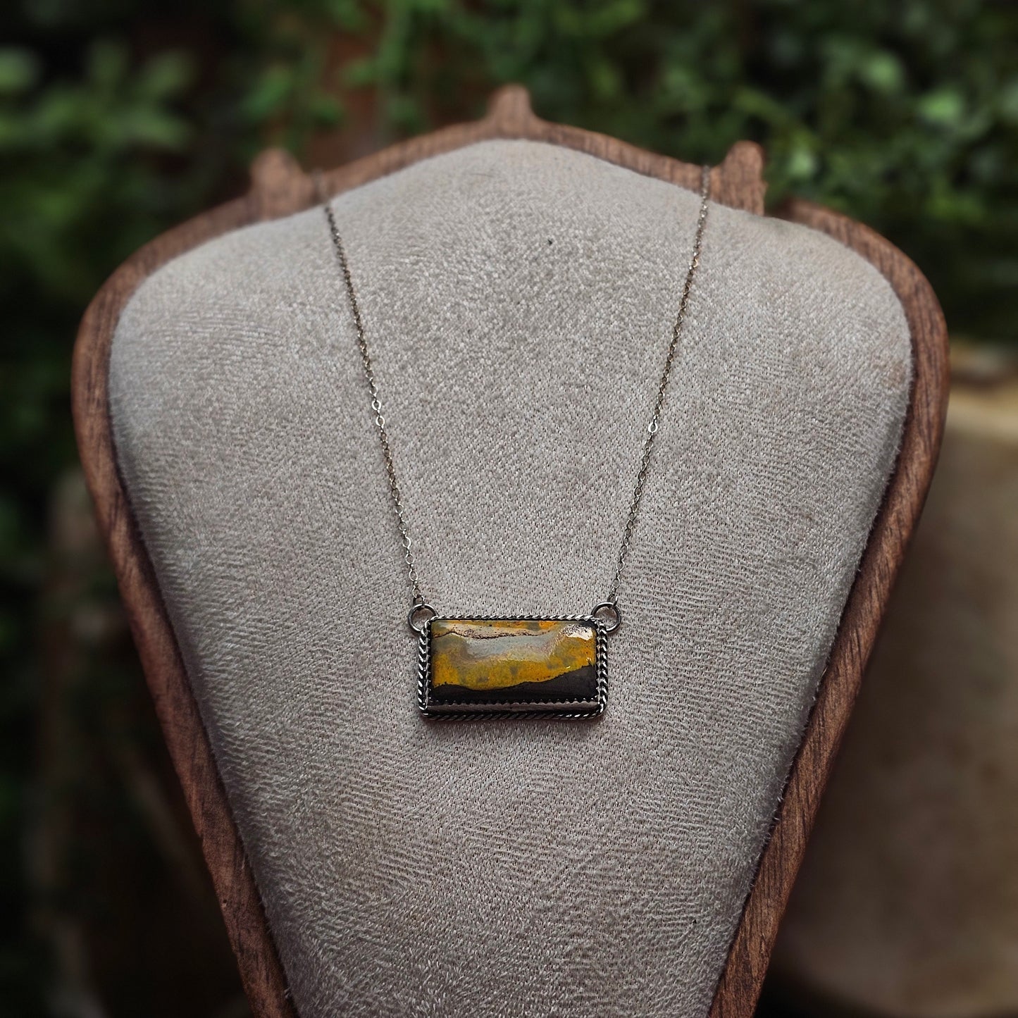 Bumble Bee Jasper Necklace