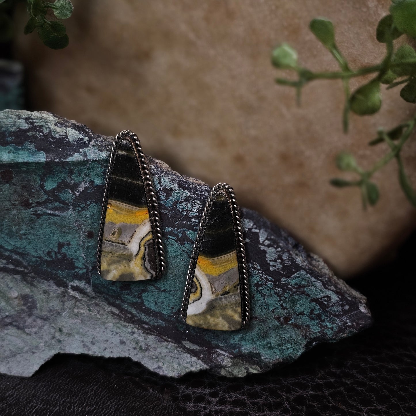 Bumble Bee Jasper Earrings