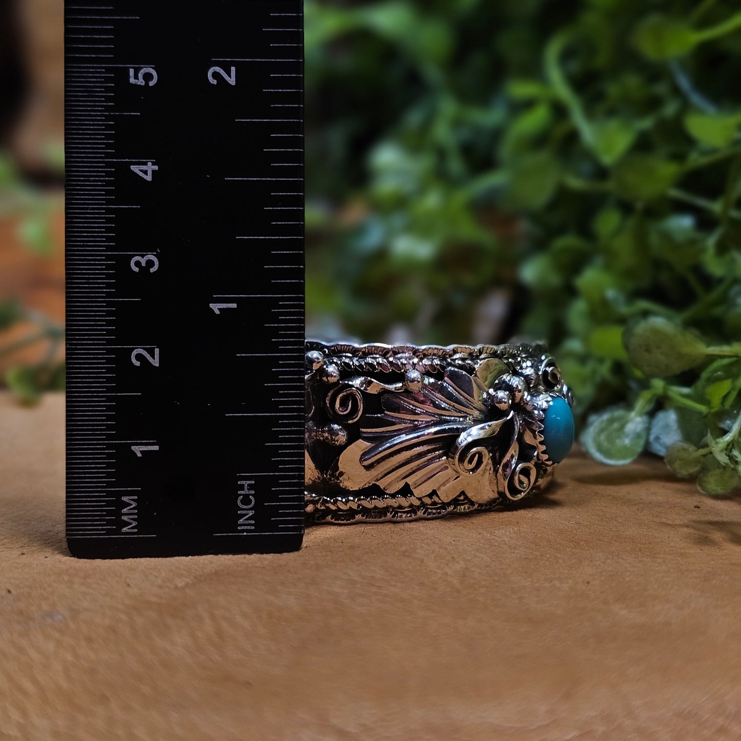 Bear Claw Bracelet w/ Kingman Turquoise