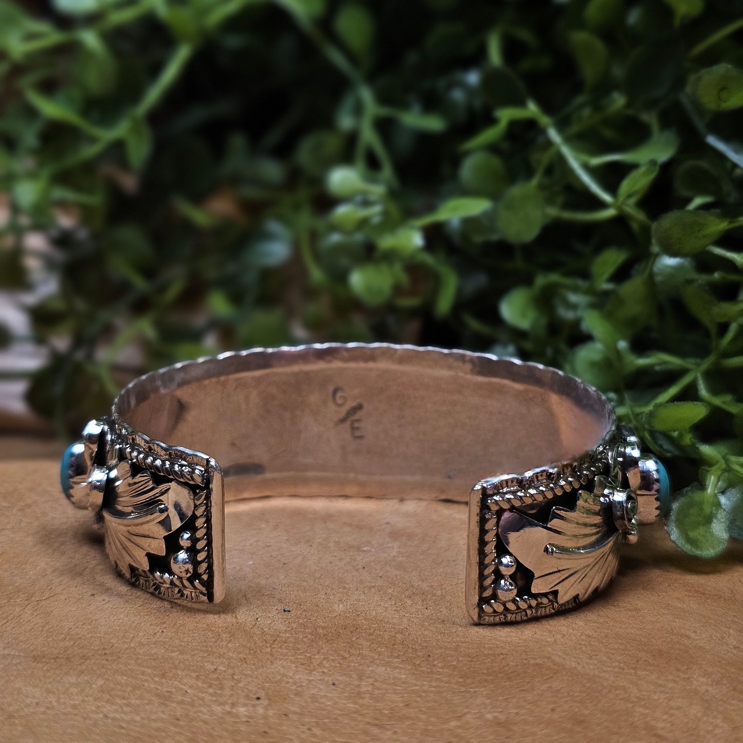 Bear Claw Bracelet w/ Kingman Turquoise