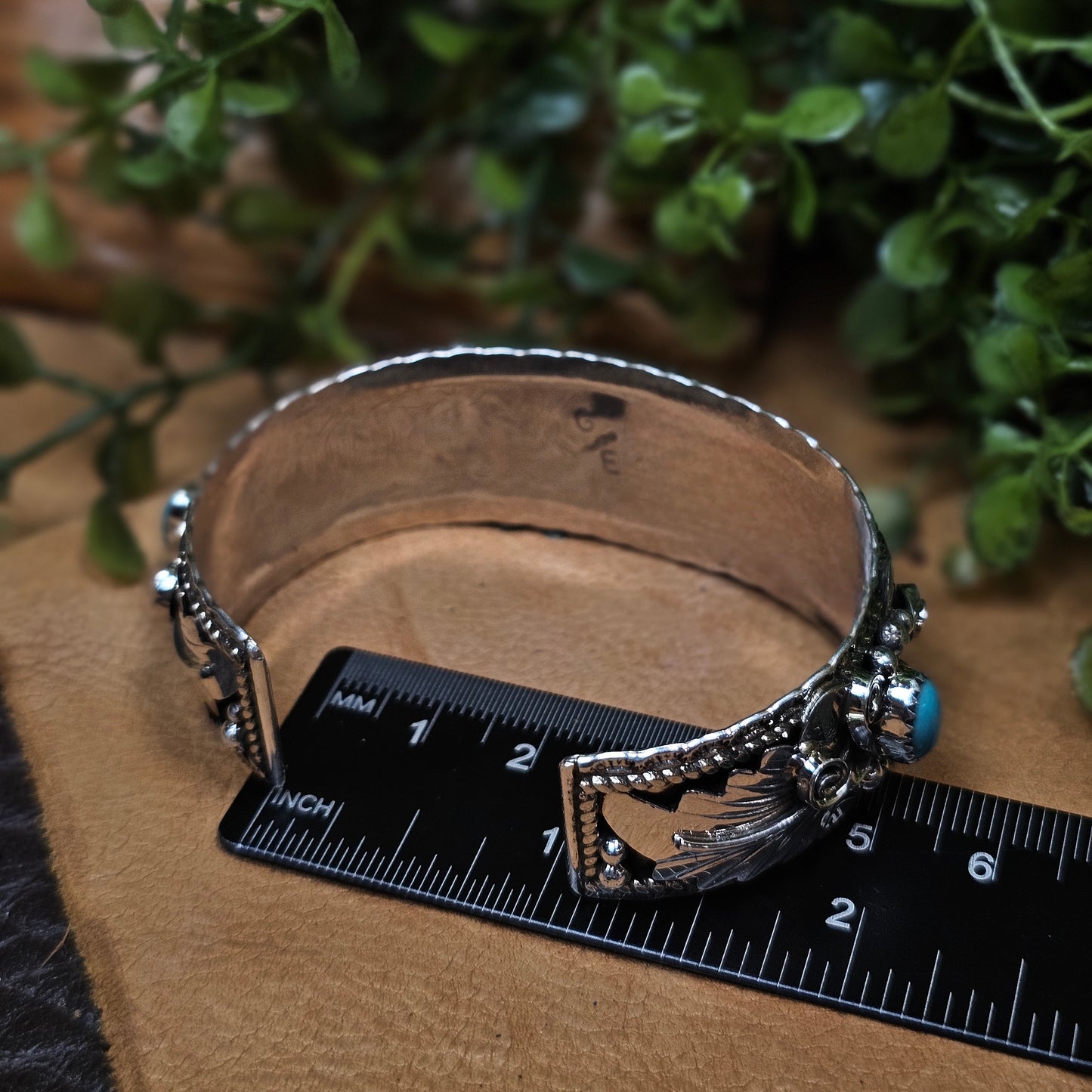 Bear Claw Bracelet w/ Kingman Turquoise