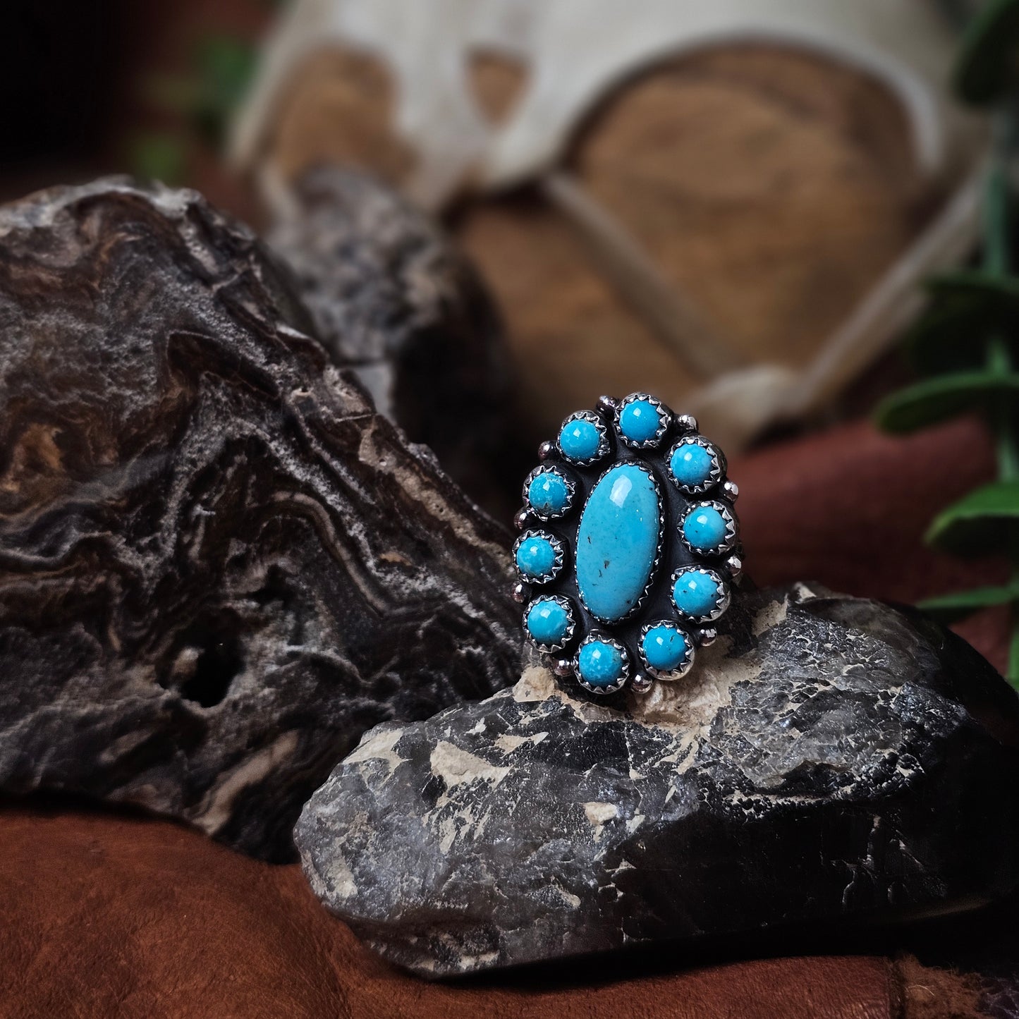 Kingman Turquoise Ring - Size 5.5