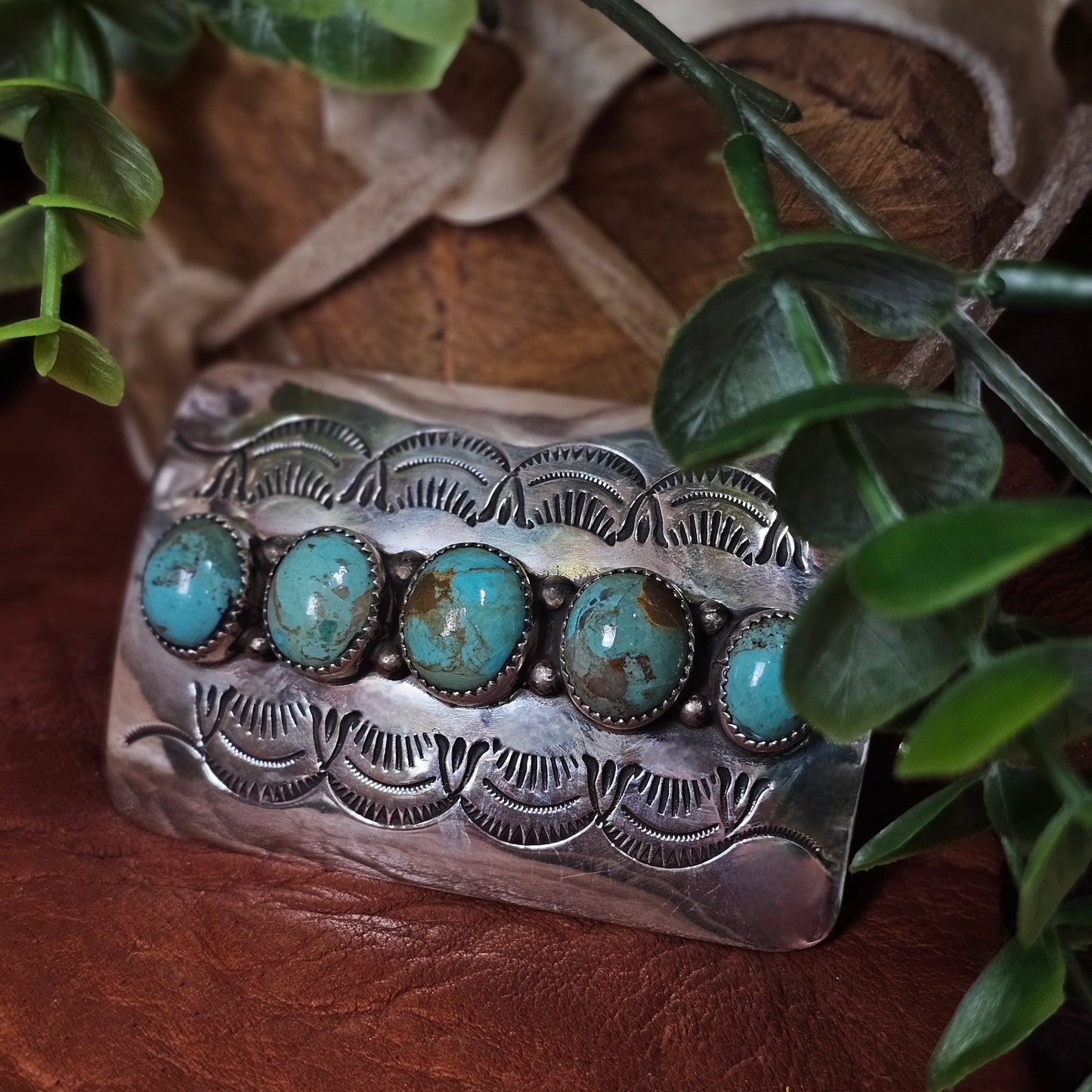 Tyrone Turquoise Belt Buckle