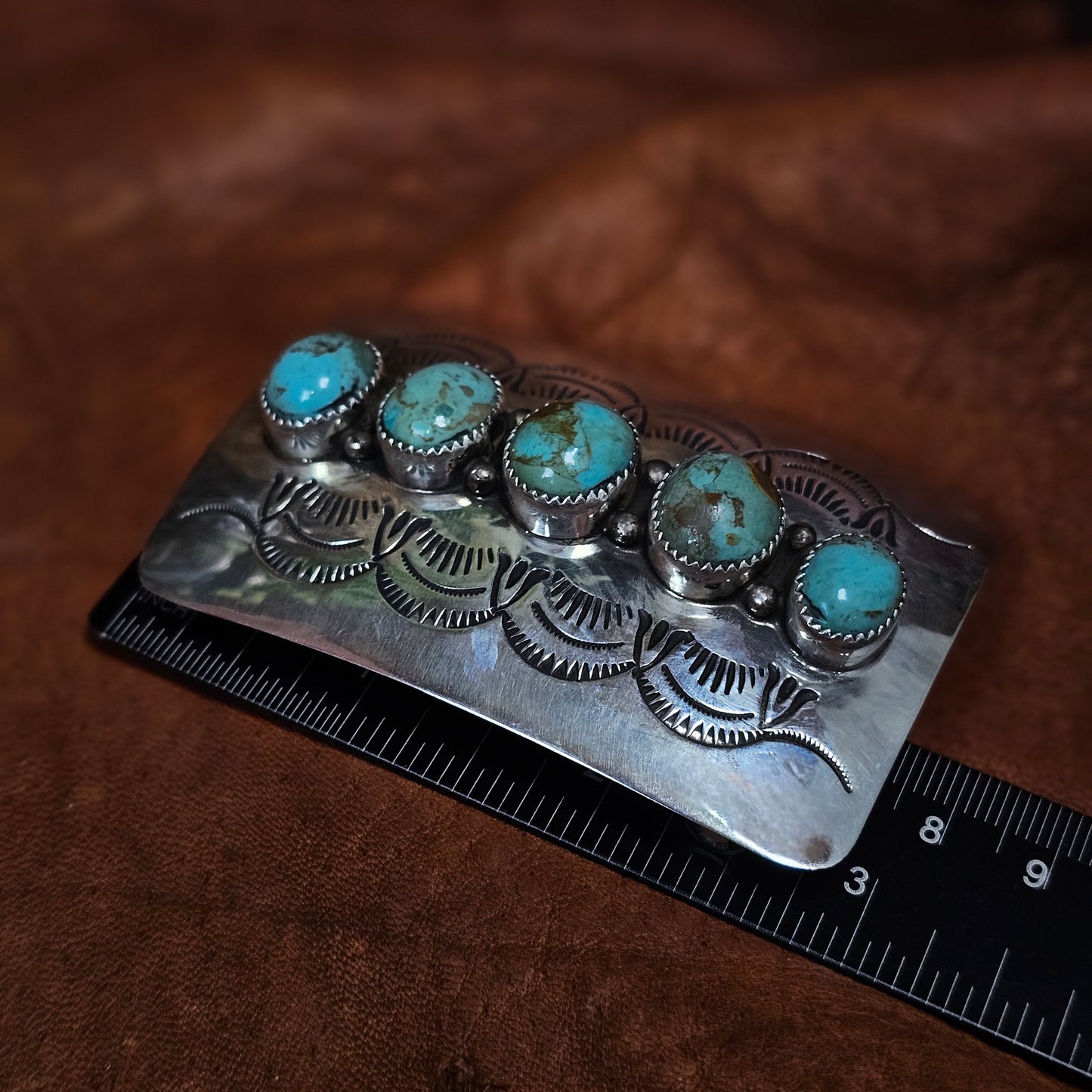 Tyrone Turquoise Belt Buckle