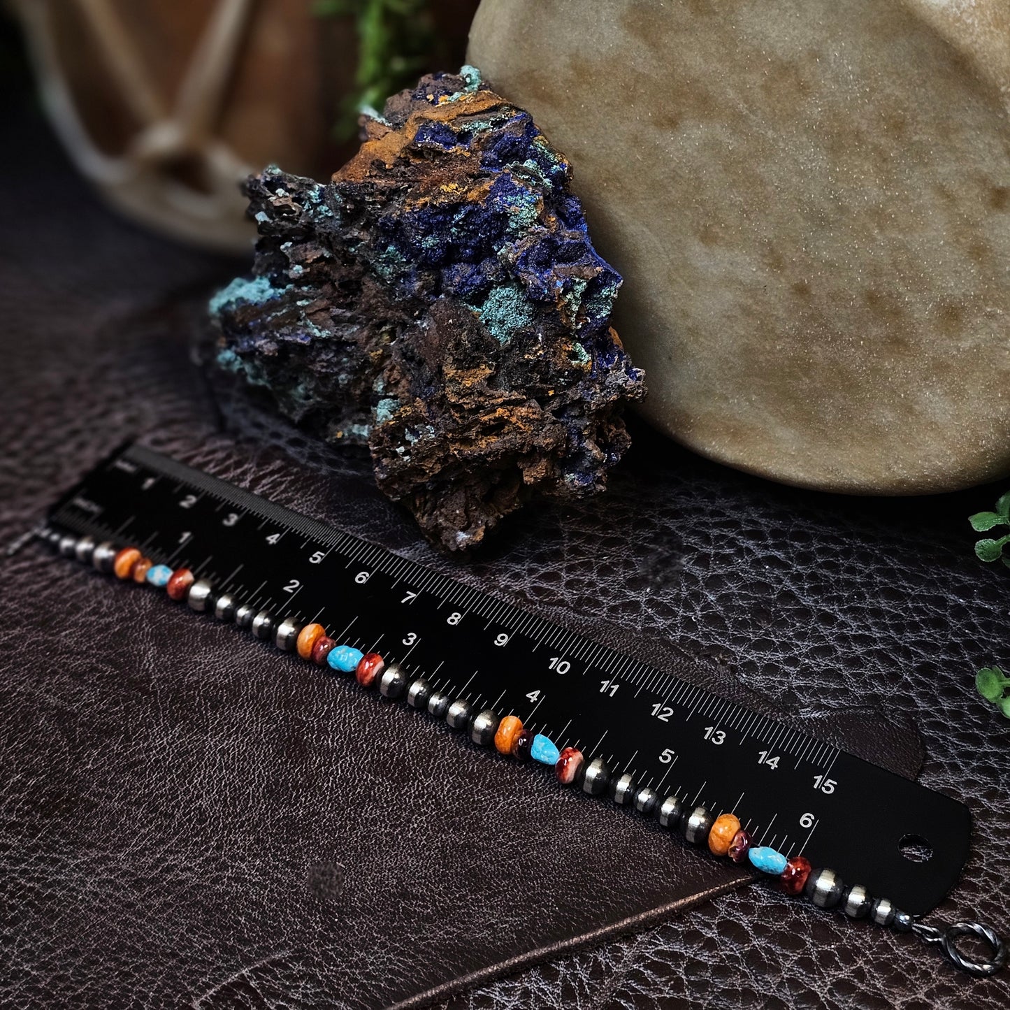 Navajo Pearl Bracelet w/ Kingman Turquoise and Spiny Oyster - Various Styles