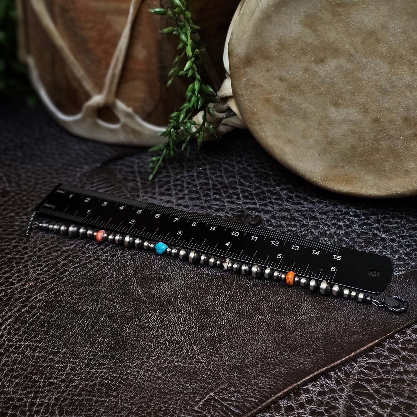 Navajo Pearl Bracelet w/ Kingman Turquoise and Spiny Oyster - Various Styles