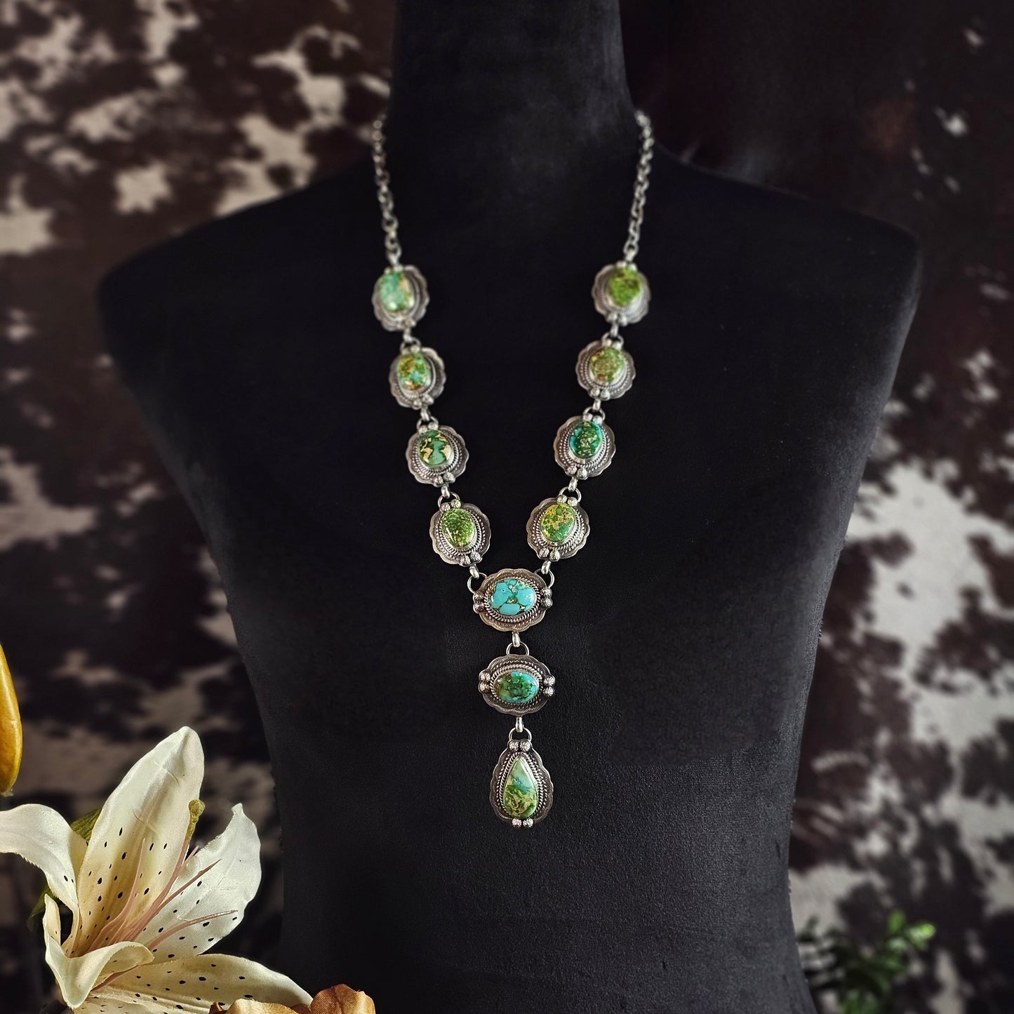 Sierra Nevada Turquoise Necklace w/ Sonoran Turquoise