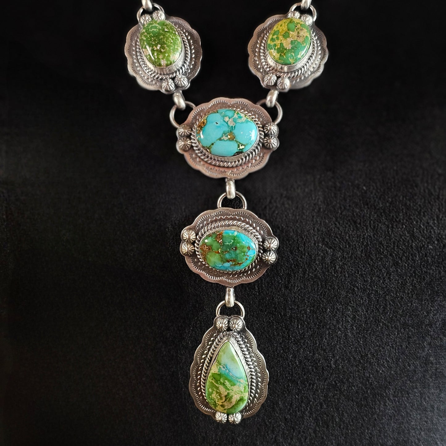 Sierra Nevada Turquoise Necklace w/ Sonoran Turquoise
