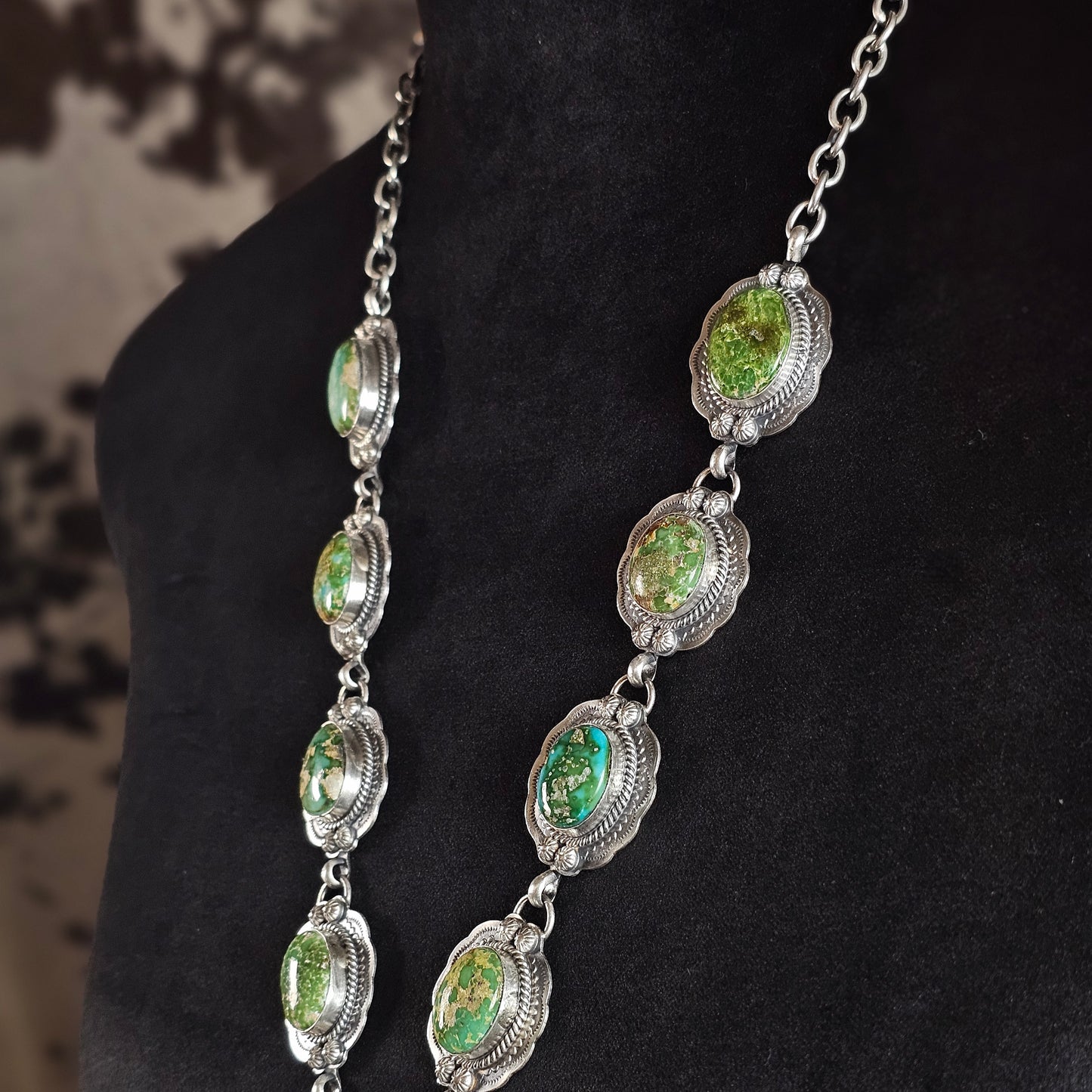 Sierra Nevada Turquoise Necklace w/ Sonoran Turquoise