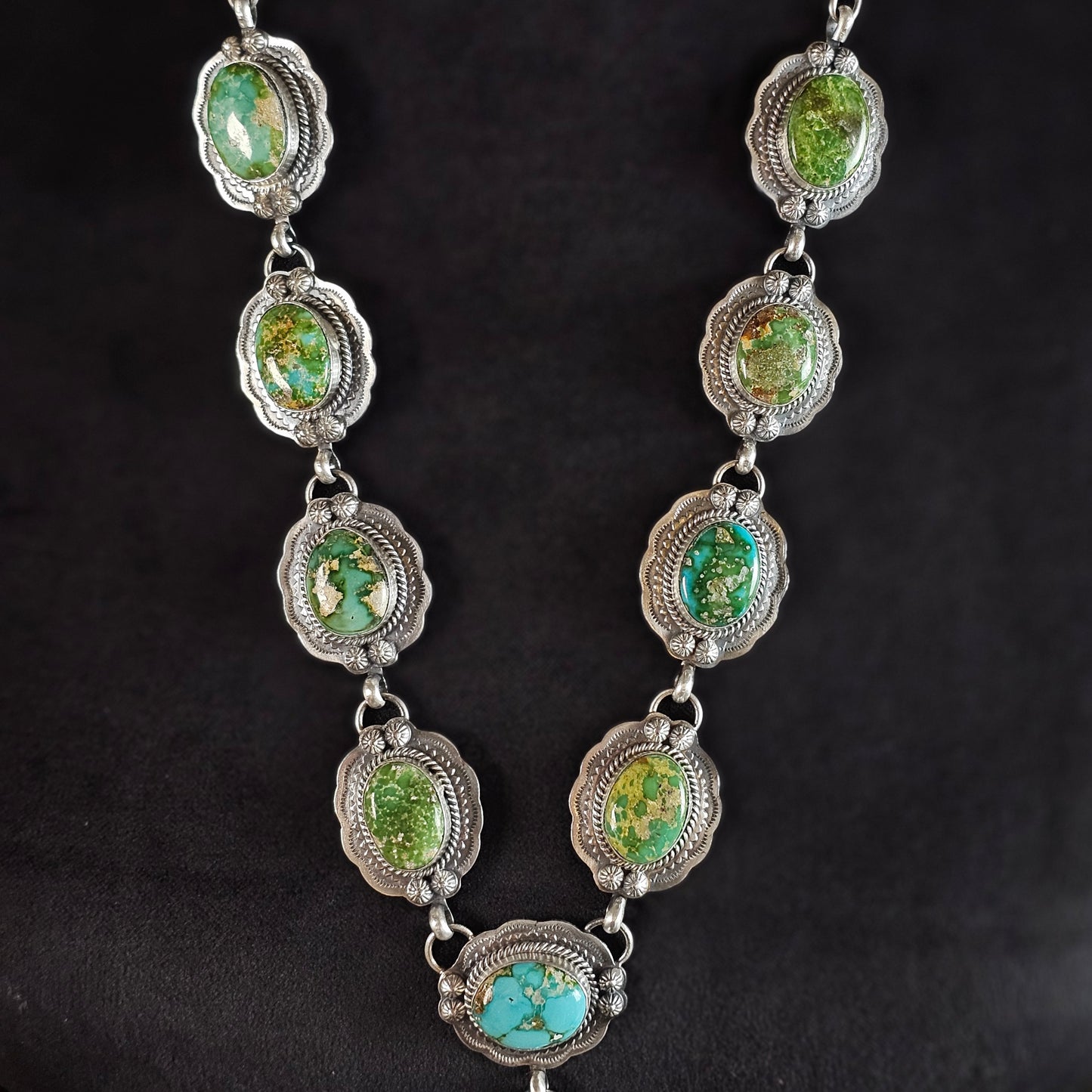 Sierra Nevada Turquoise Necklace w/ Sonoran Turquoise