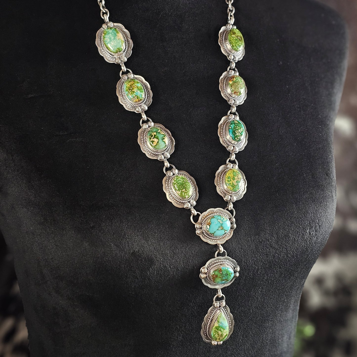 Sierra Nevada Turquoise Necklace w/ Sonoran Turquoise