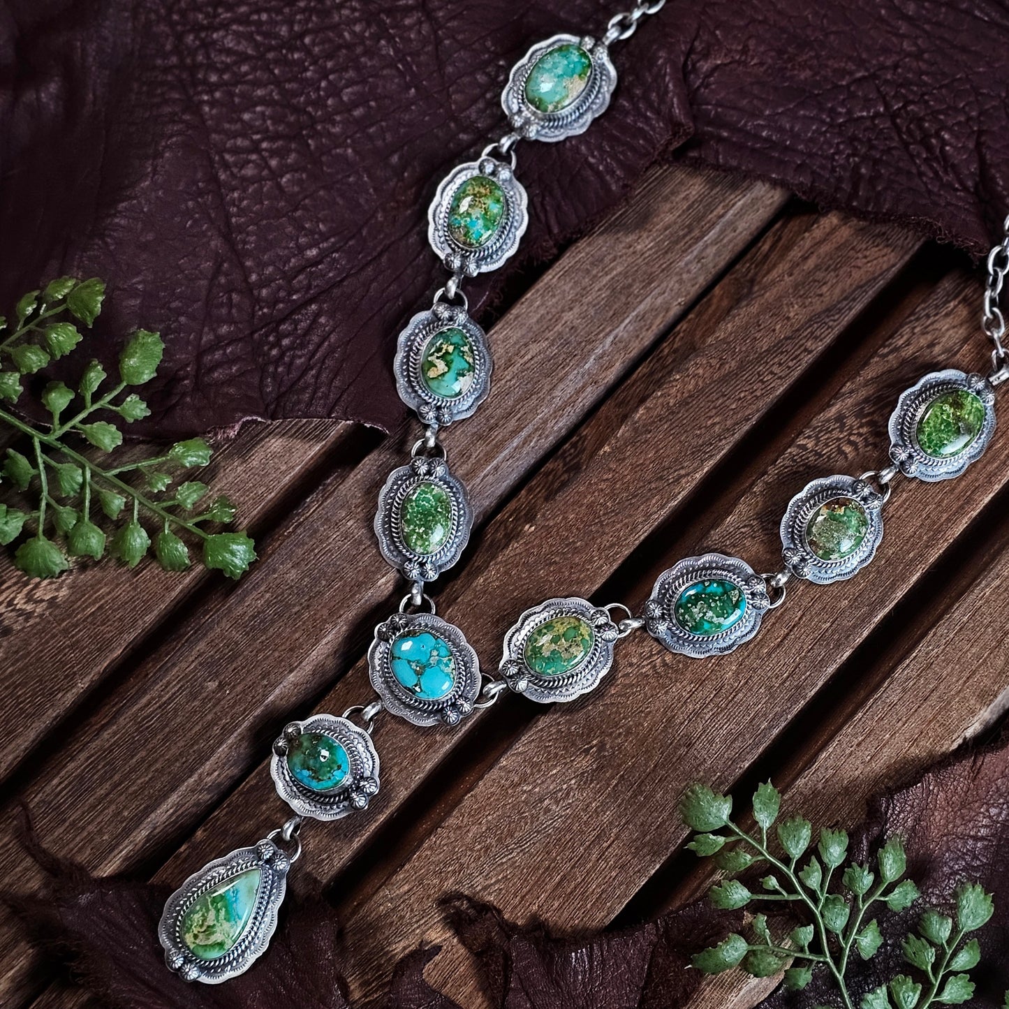 Sierra Nevada Turquoise Necklace w/ Sonoran Turquoise