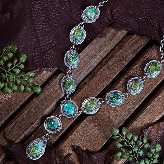Sierra Nevada Turquoise Necklace w/ Sonoran Turquoise
