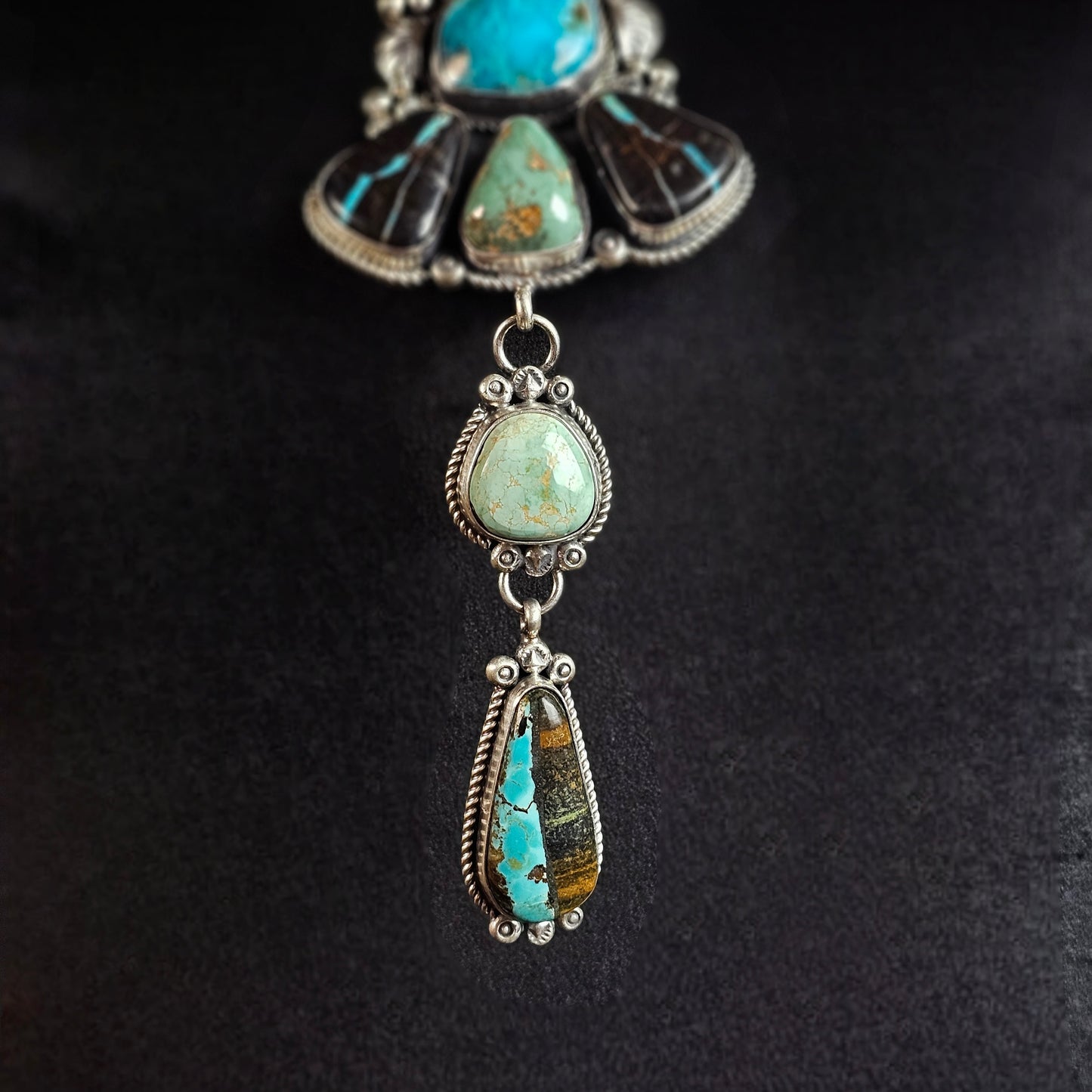 Sunnyside Turquoise Necklace w/ Kingman Turquoise and Royston Turquoise