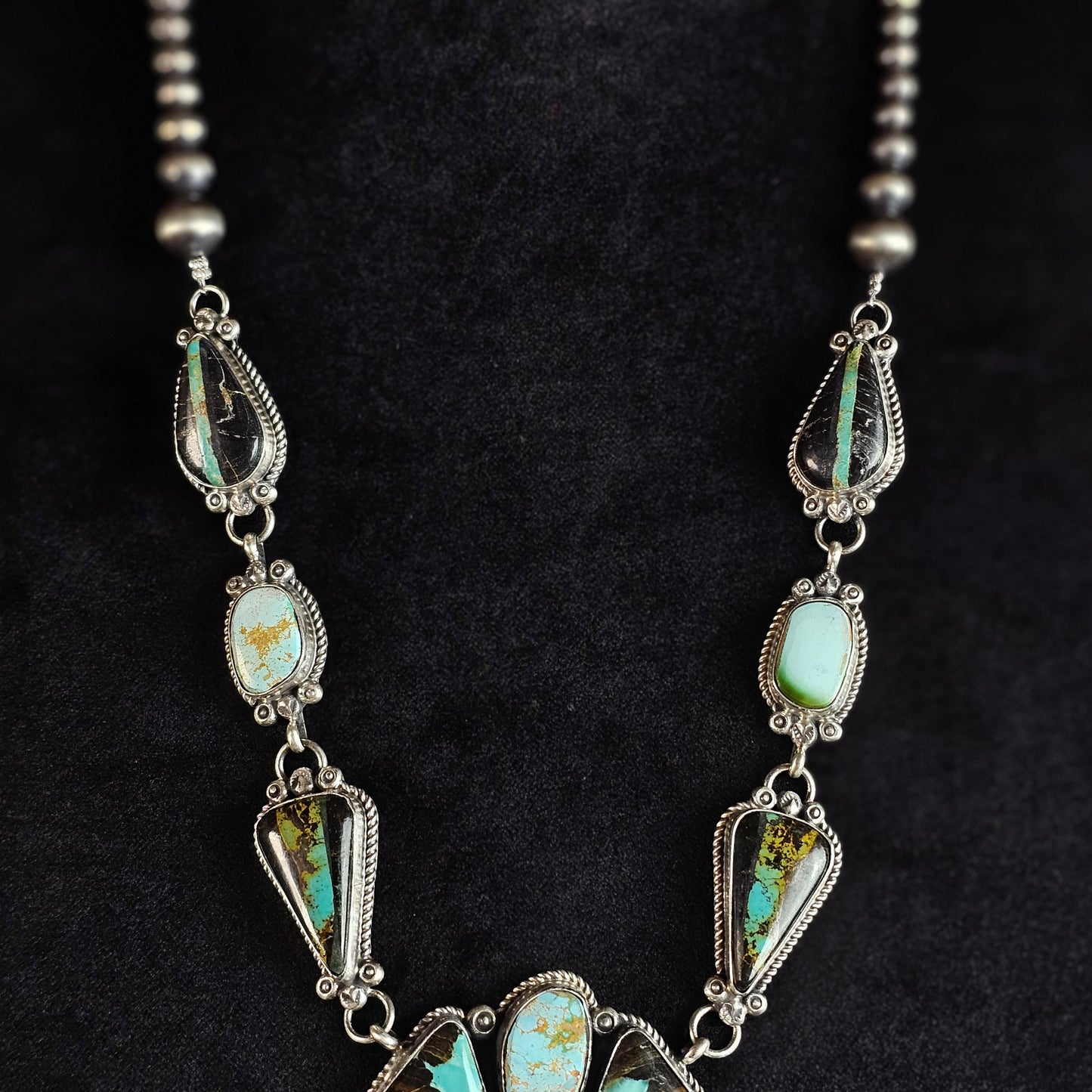 Sunnyside Turquoise Necklace w/ Kingman Turquoise and Royston Turquoise