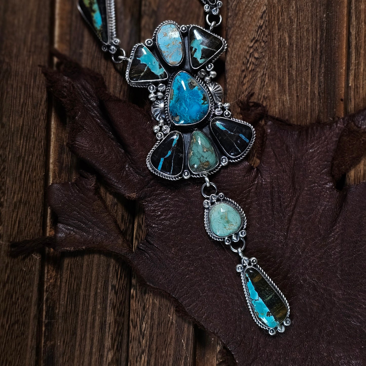 Sunnyside Turquoise Necklace w/ Kingman Turquoise and Royston Turquoise