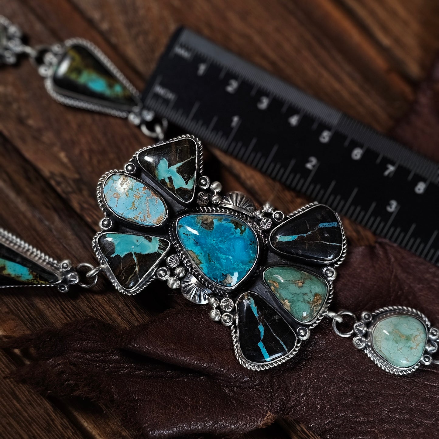 Sunnyside Turquoise Necklace w/ Kingman Turquoise and Royston Turquoise