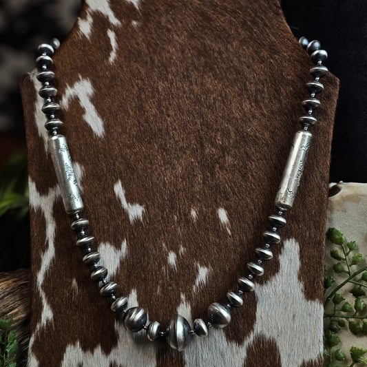 Navajo Pearl Set w/ Handmade Bench Beads