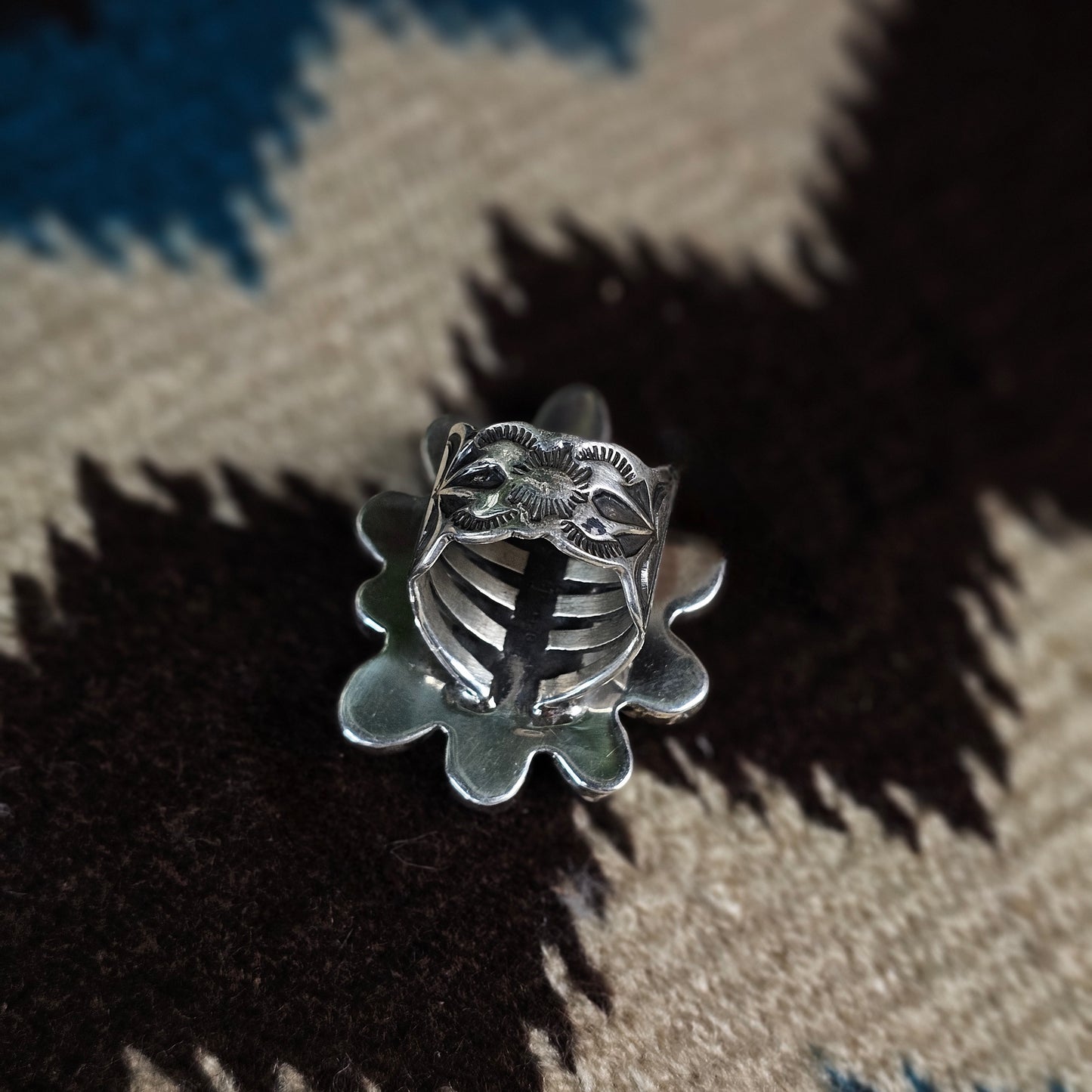 Sierra Nevada Turquoise Ring w/ Sonoran Turquoise - Size 7
