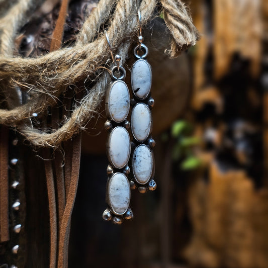 White Buffalo Earrings