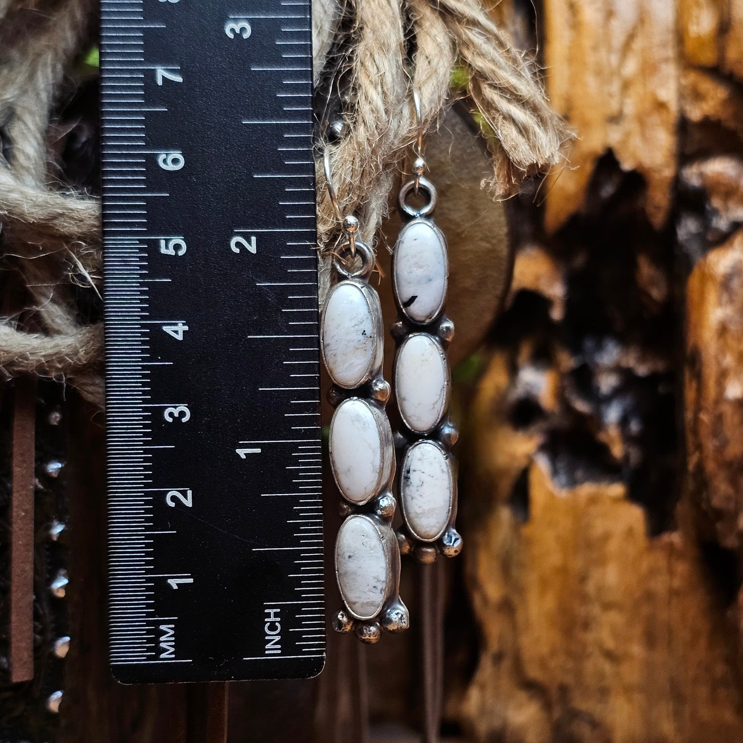 White Buffalo Earrings