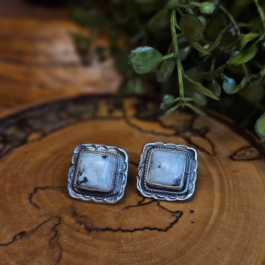White Buffalo Earrings