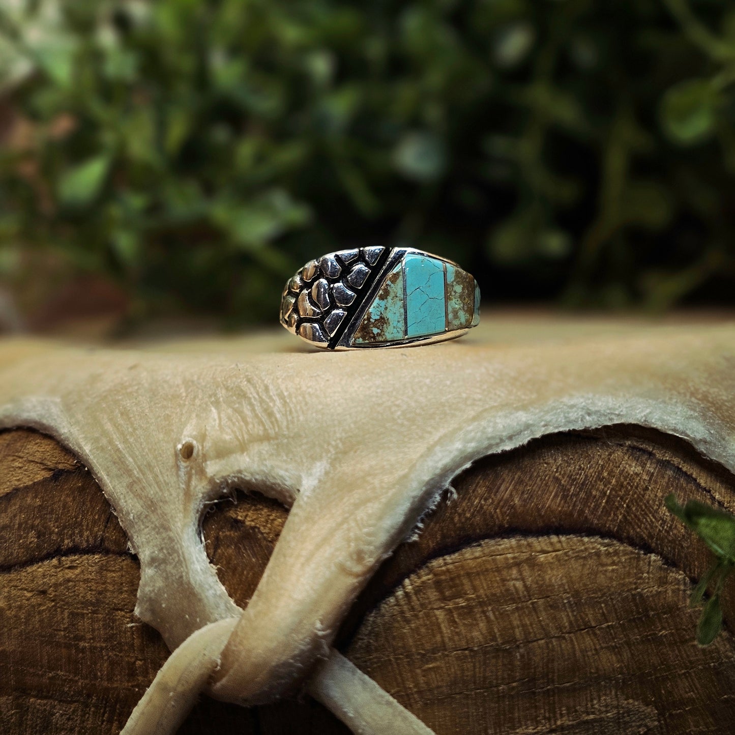 Number 8 Turquoise Ring - Size 10
