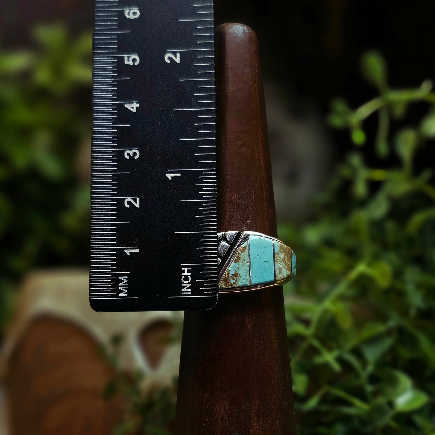 Number 8 Turquoise Ring - Size 10