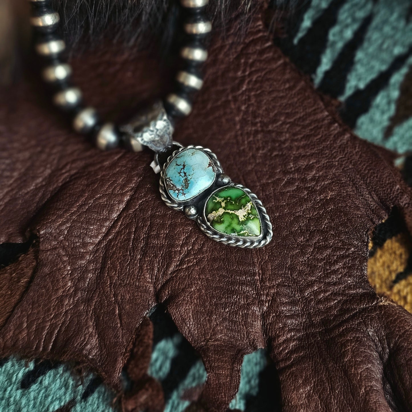 Sonoran Turquoise Necklace w/ Golden Hills Turquoise