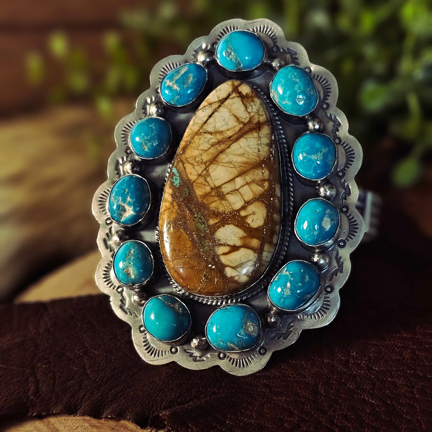 Boulder Turquoise Bracelet w/ Kingman Turquoise