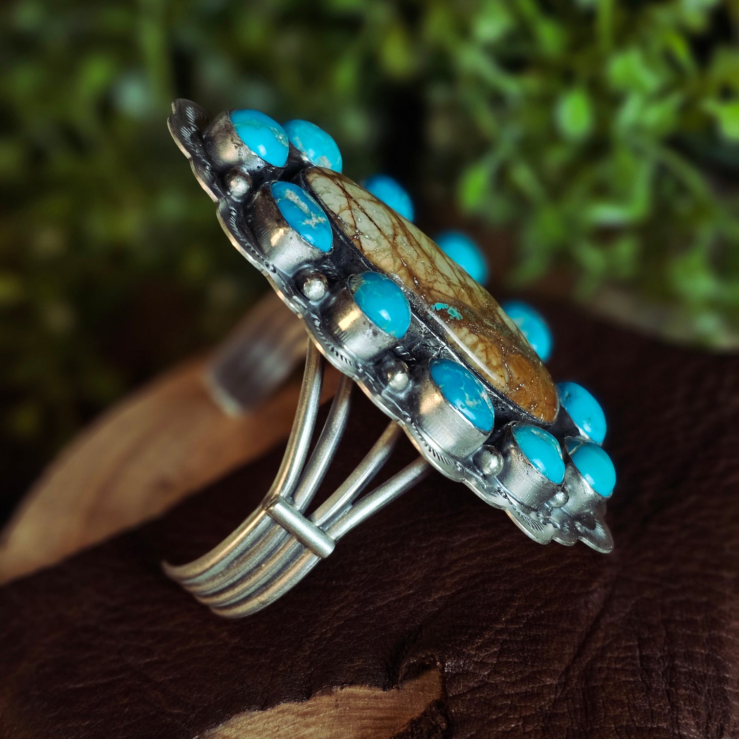 Boulder Turquoise Bracelet w/ Kingman Turquoise