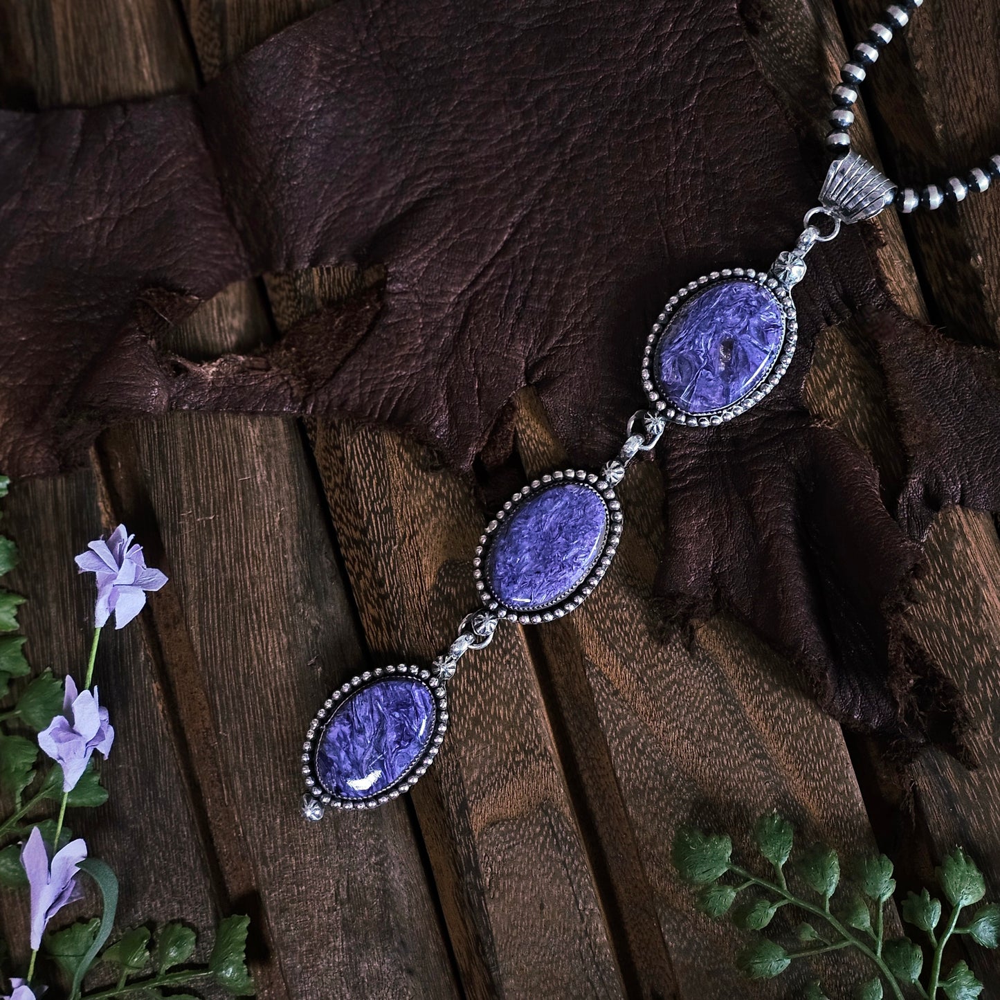 Dakota Sky Stone Exclusive Necklace w/ Charoite