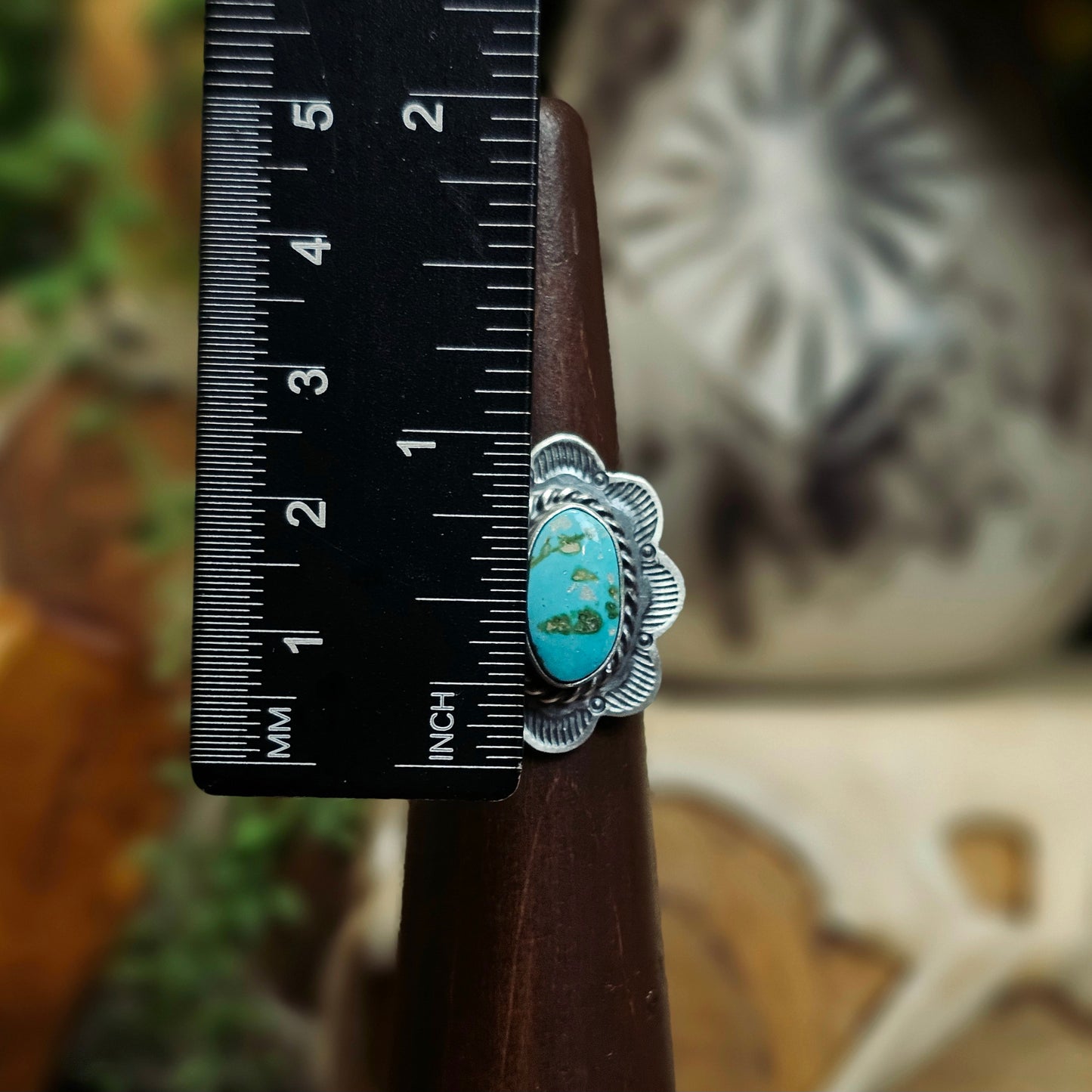 Sierra Nevada Turquoise Ring - Size 7.5