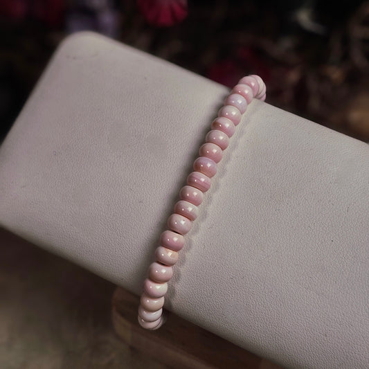 Pink Conch Heishi Bracelet