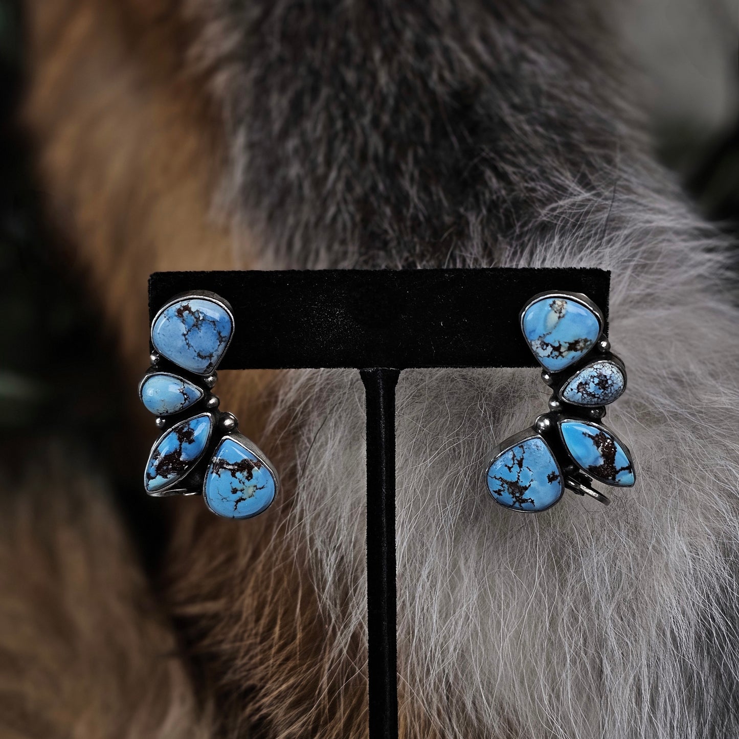 Golden Hills Turquoise Earrings w/ Clip-on and Post