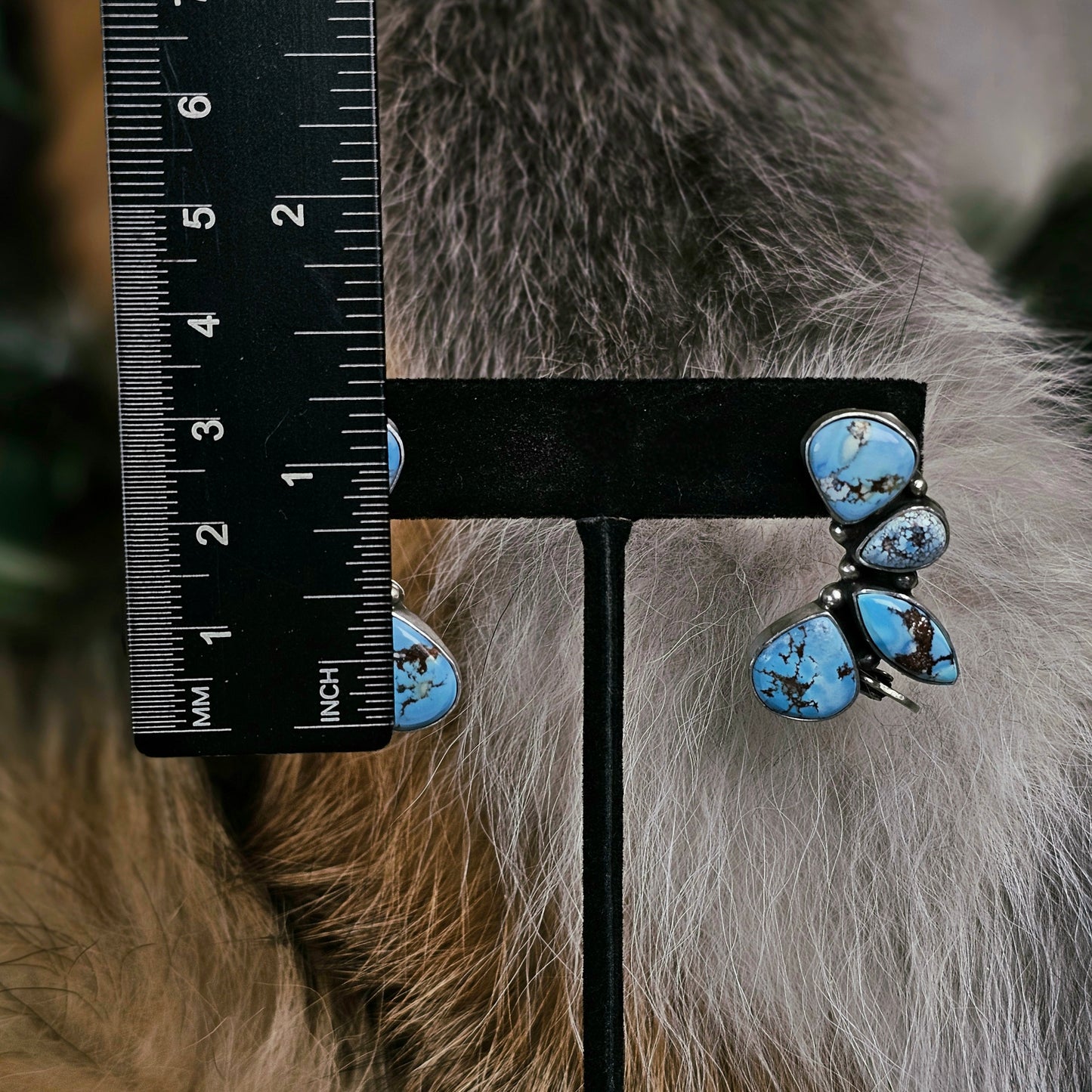Golden Hills Turquoise Earrings w/ Clip-on and Post