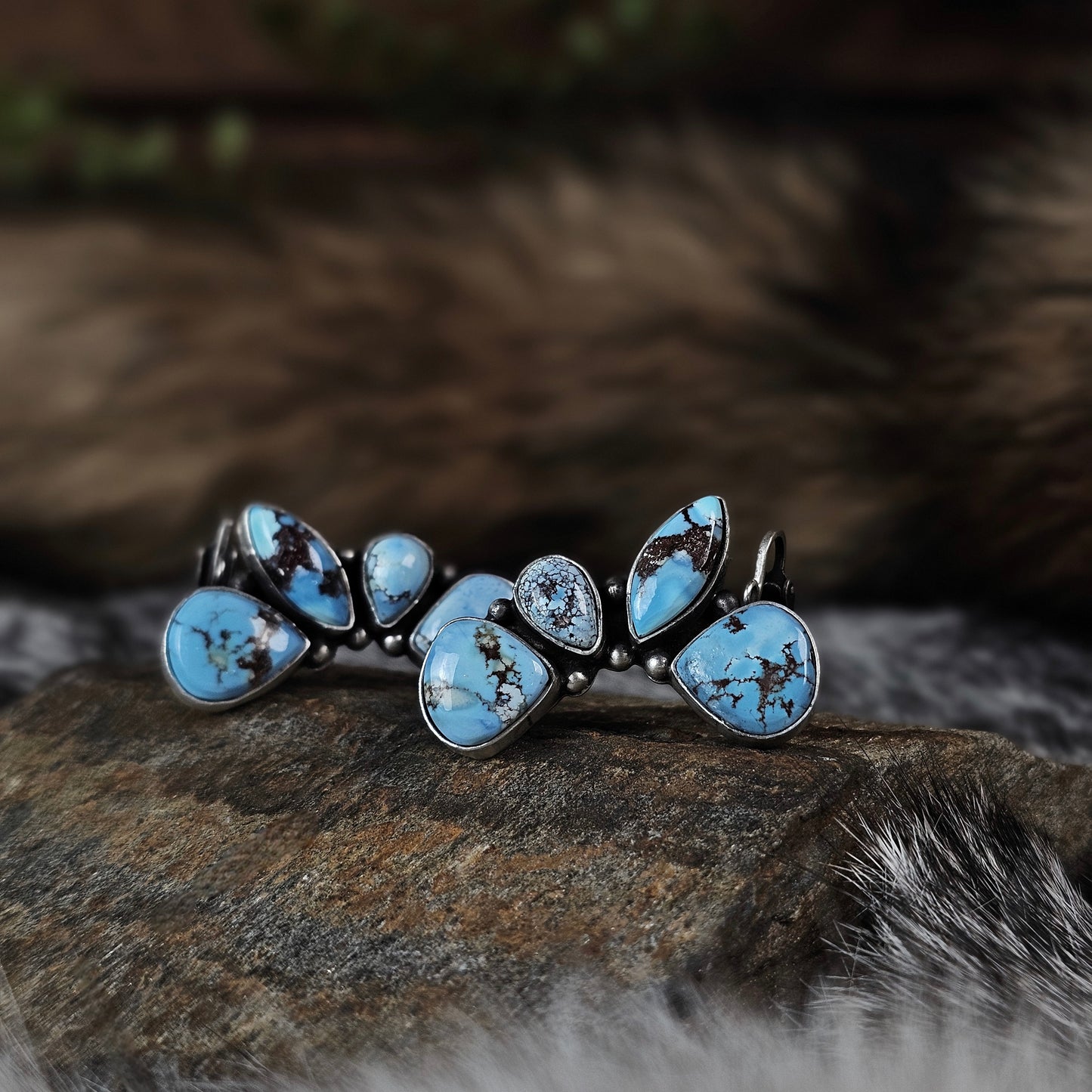 Golden Hills Turquoise Earrings w/ Clip-on and Post