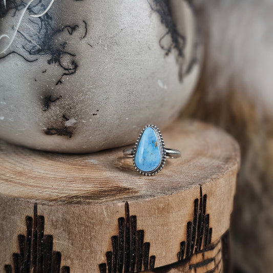 Golden Hills Turquoise Ring - Size 6.5