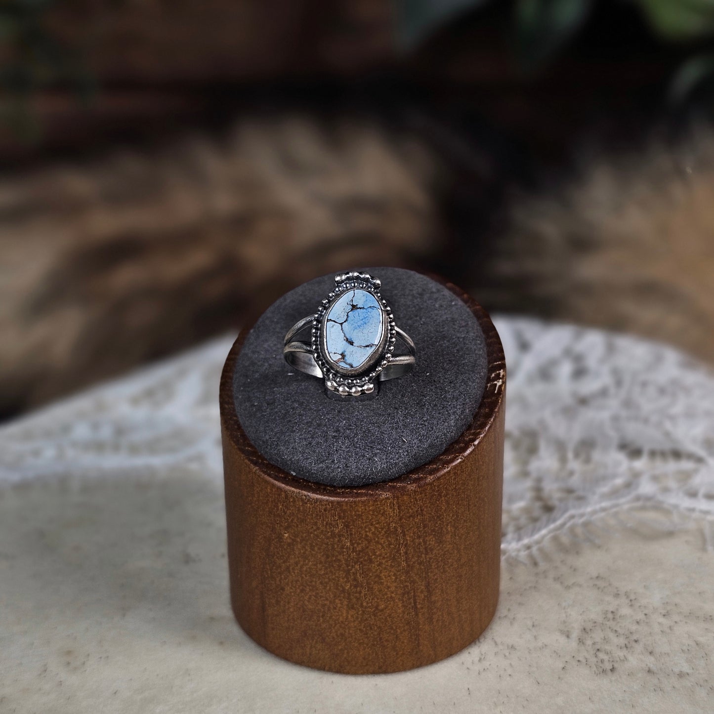Golden Hills Turquoise Ring - Size 7.5