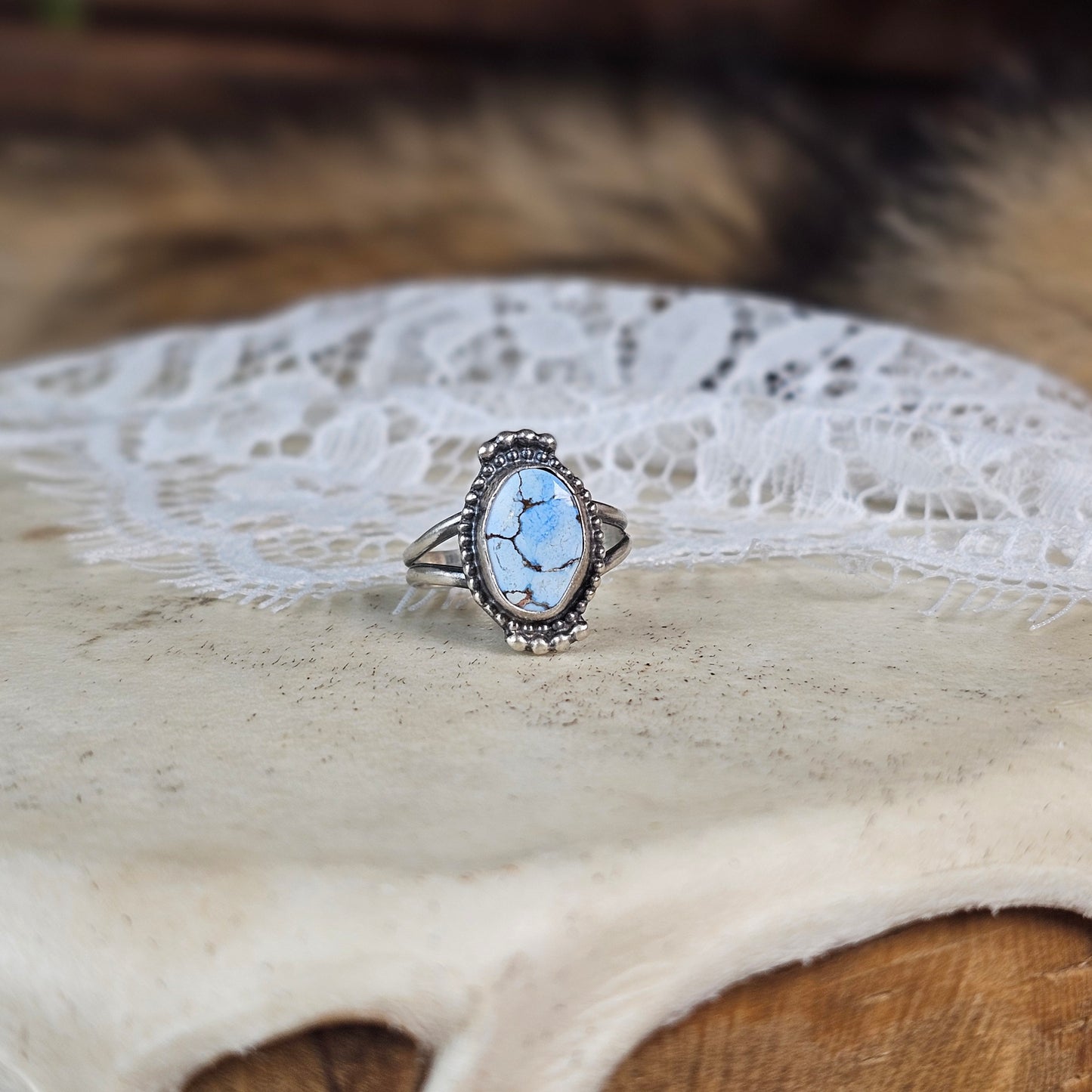 Golden Hills Turquoise Ring - Size 7.5