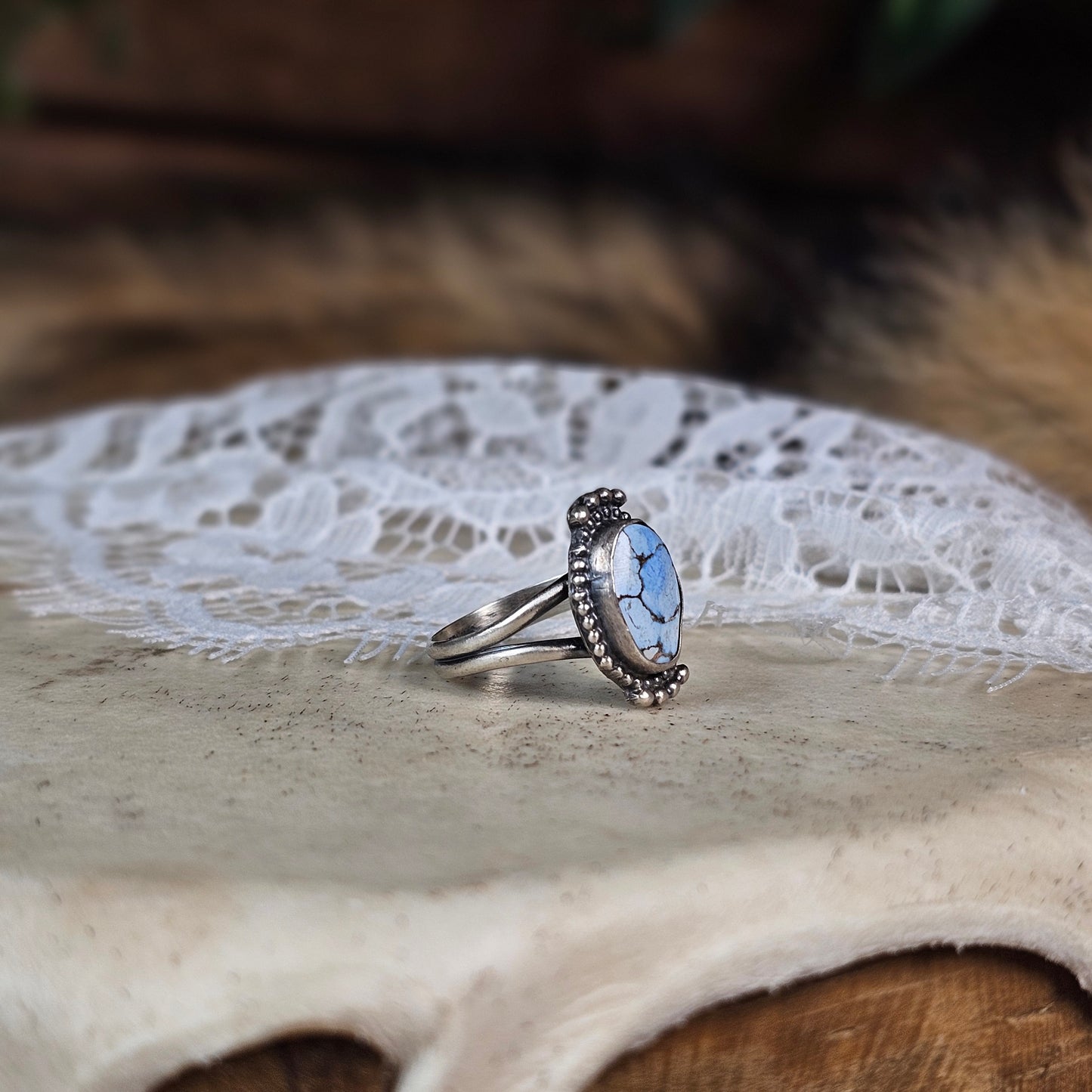 Golden Hills Turquoise Ring - Size 7.5
