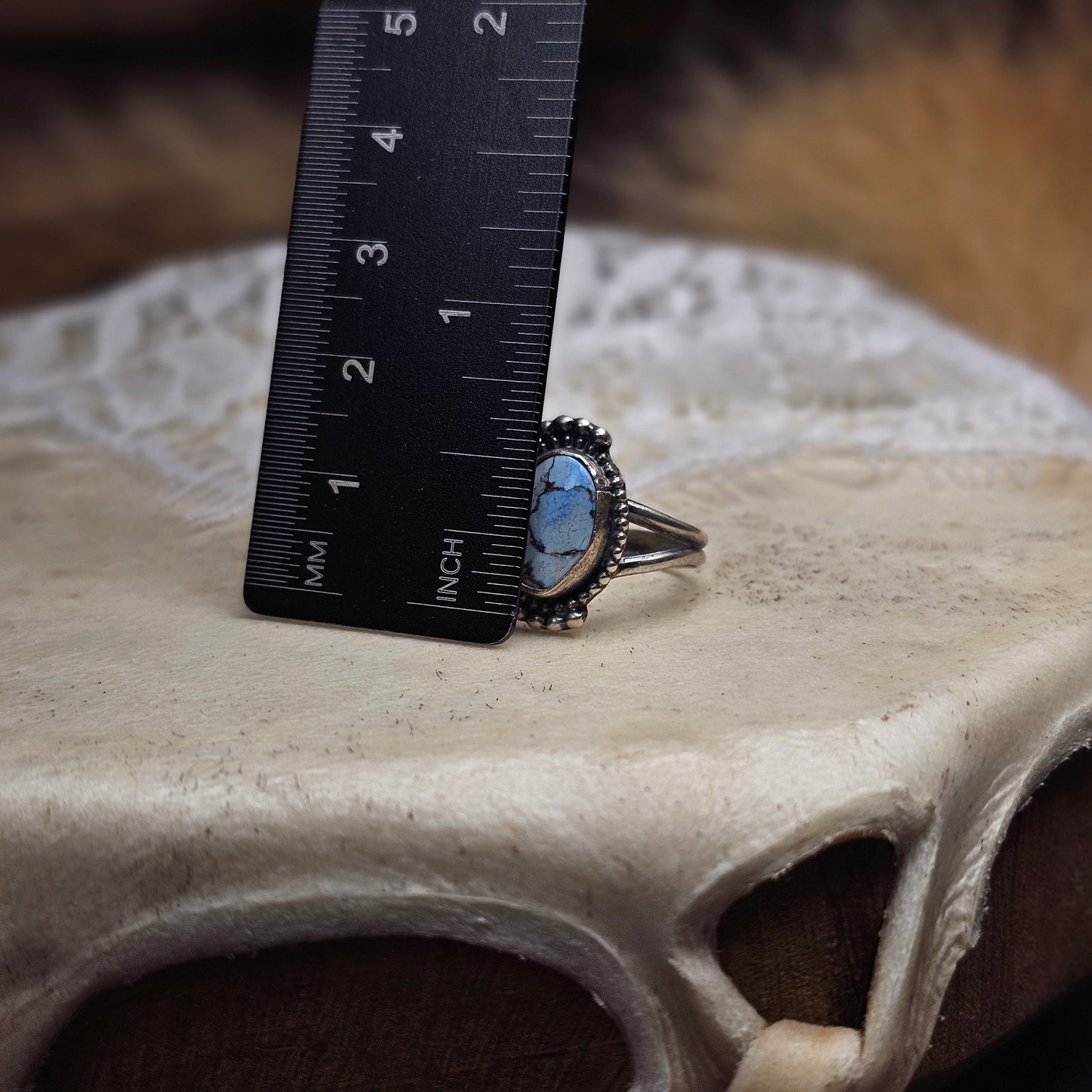 Golden Hills Turquoise Ring - Size 7.5